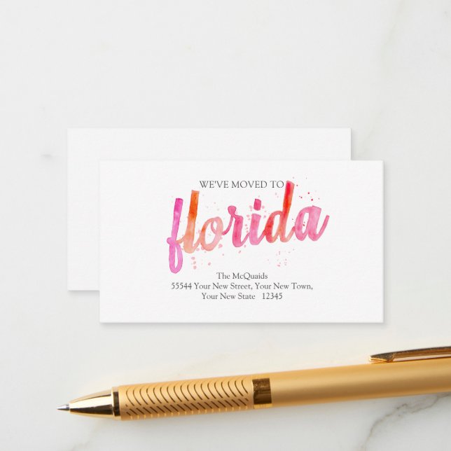 Tarjetas de inserción de Invitación móvil rosa cal (Anverso/Reverso In Situ)