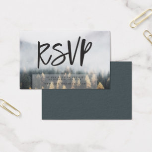 Tarjetas de inserción de respuesta para bodas con 