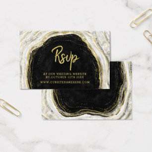 Tarjetas de inserción de RSVP de sitio web de geod