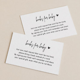 Tarjetas de inserción de solicitud de libro de Bab