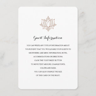 Tarjetas de inserción Mehndi elegantes