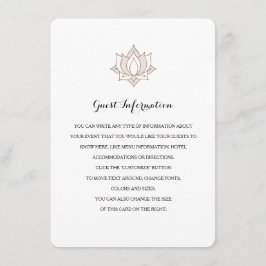 Tarjetas de inserción Mehndi elegantes