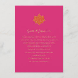 Tarjetas de inserción Mehndi elegantes