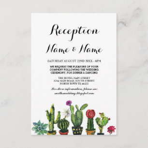 Tarjetas de Inserción Mexicanas de Cactus para Fie