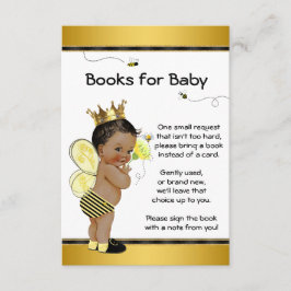 Tarjetas de inserción para baby shower 'Abeja trae