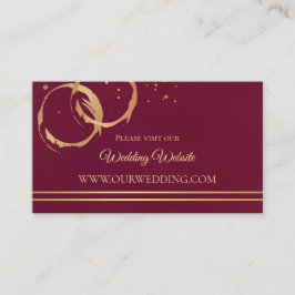 Tarjetas de inserción para sitio web de boda de vi