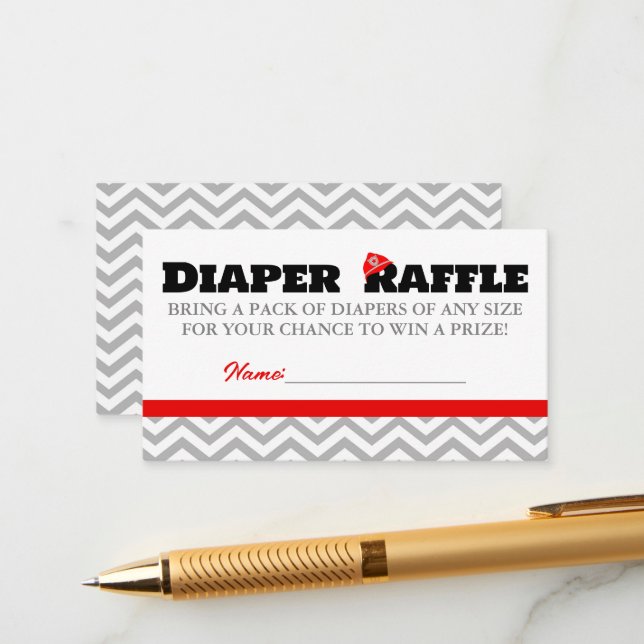 Tarjetas de inserción para sorteo de pañales para  (Anverso/Reverso In Situ)