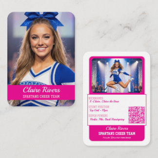 Tarjetas de intercambio de animadoras personalizad