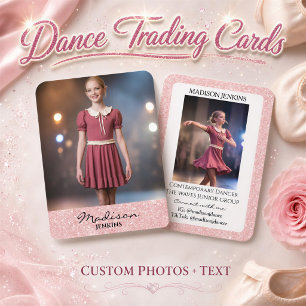 Tarjetas de Intercambio de Bailarines Foto con Bri
