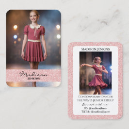 Tarjetas de Intercambio de Bailarines Foto con Bri