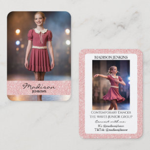 Tarjetas de Intercambio de Bailarines Foto con Bri