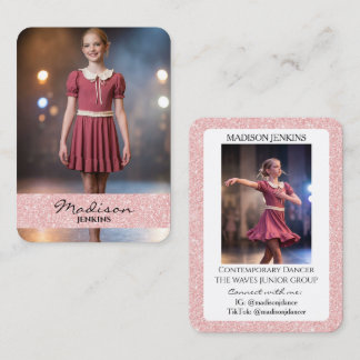 Tarjetas de Intercambio de Bailarines Foto con Bri
