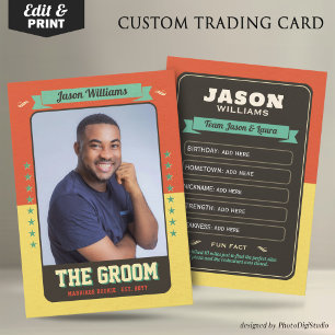 Tarjetas de intercambio de boda personalizadas, ta