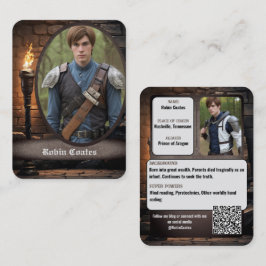 Tarjetas de Intercambio de Cosplay Coscard Medieva