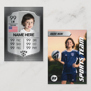 Tarjetas de intercambio de fútbol con tarjeta Shie