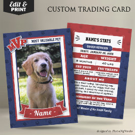 Tarjetas de intercambio de perros personalizadas, 