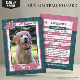 Tarjetas de intercambio de perros personalizadas, 