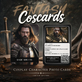 Tarjetas de intercambio de personajes de cosplay c