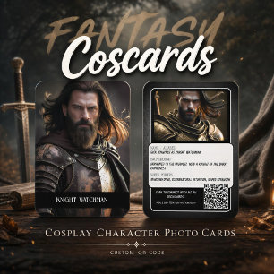 Tarjetas de intercambio de personajes de cosplay c