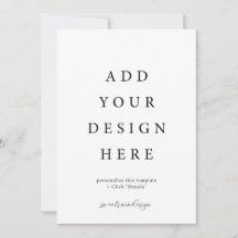 Tarjetas de invitación 5x7" con sobres