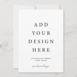 Tarjetas de invitación 5x7" con sobres