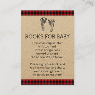 Tarjetas de invitación a baby shower de leñador tr