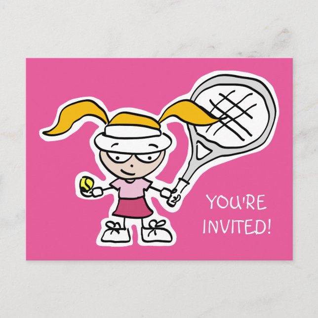 Tarjetas de invitación a fiesta de cumpleaños de t (Anverso)