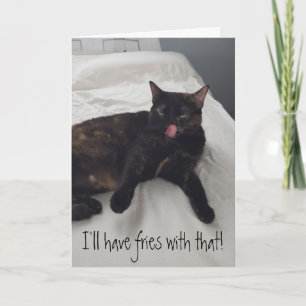 Tarjetas de Invitación a la Cena de Gato Carey