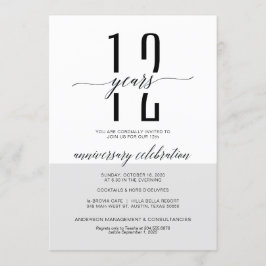 Tarjetas de invitación a la fiesta de aniversario 