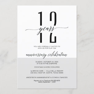 Tarjetas de invitación a la fiesta de aniversario 