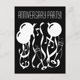Tarjetas de invitación a la fiesta de aniversario 