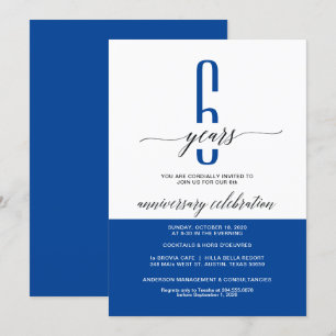 Tarjetas de invitación a la fiesta de aniversario