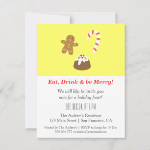 Tarjetas de Invitación a la Fiesta de Navidad de Y