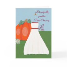 Tarjetas de invitación a la novia Princesa Bride B