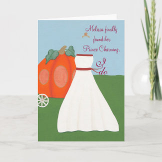 Tarjetas de invitación a la novia Princesa Bride B