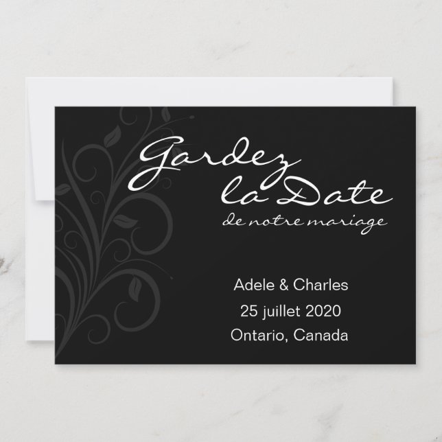 Tarjetas de invitación al matrimonio Gardez La Dat (Anverso)