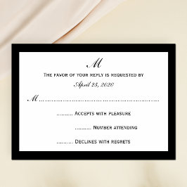 Tarjetas de invitación baratas RSVP para elegir bo