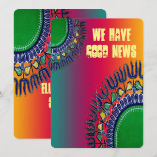 Tarjetas de invitación Dashiki