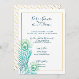 Tarjetas de Invitación de Baby Shower Elegante Pav