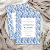 Tarjetas de Invitación de Boda Clásicas Florales d