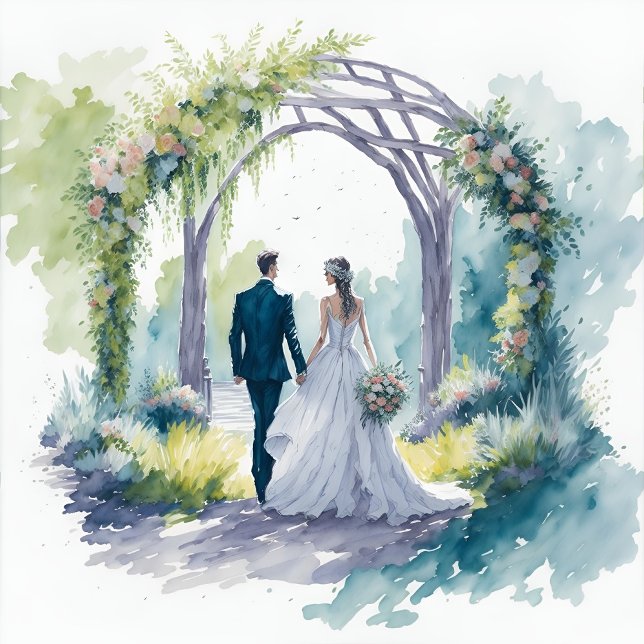 Tarjetas de invitación de boda con elegancia encan (Subido por el creador)