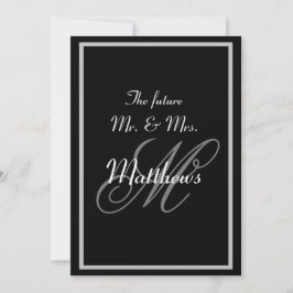 Tarjetas de Invitación de Boda con Monograma del F