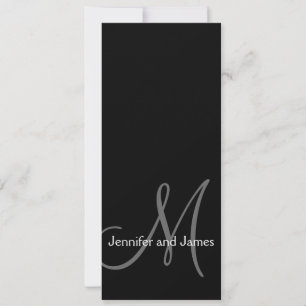 Tarjetas de Invitación de Boda con Monograma Moder