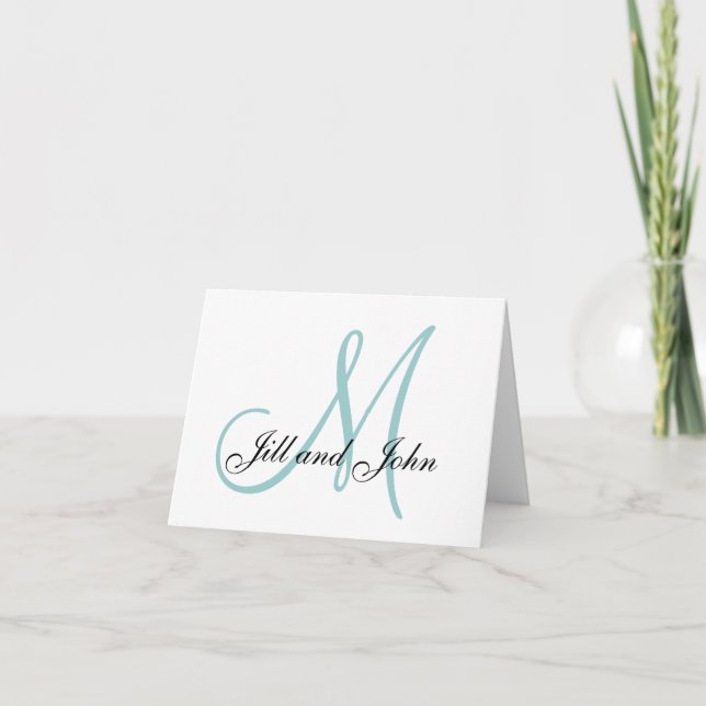 Tarjetas de Invitación de Boda con Nombres y Letra (Anverso)