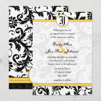 Tarjetas de Invitación de Boda con Remolinos de Da