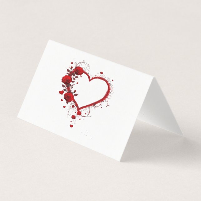 Tarjetas de invitación de boda de amor (Anverso)