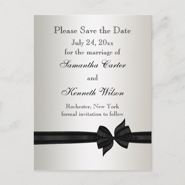 Tarjetas de Invitación de Boda de Damasco Marfil y (Anverso)