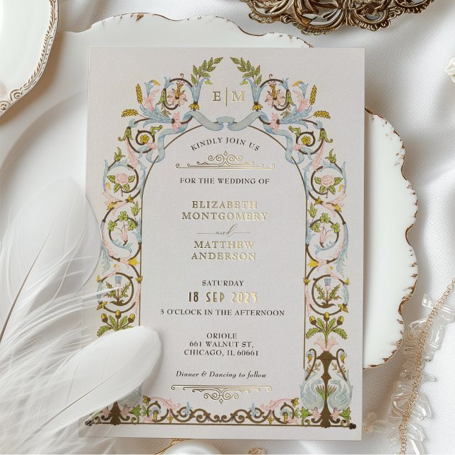 Tarjetas de Invitación de Boda de Elegancia Real V (Subido por el creador)
