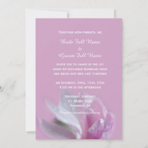 tarjetas de invitación de boda de flor de magnolia