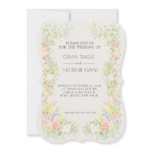 Tarjetas de Invitación de Boda de Jardín Regencia 